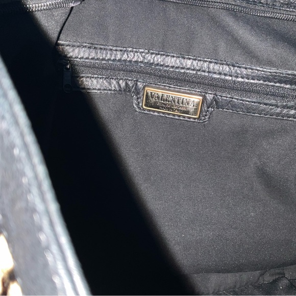 VALENTINA LARGE HAIR CALF BAG WITH DOUBLE STRAPS REMOVABLE SHOULDER STRAP LINED - Picture 10 of 11